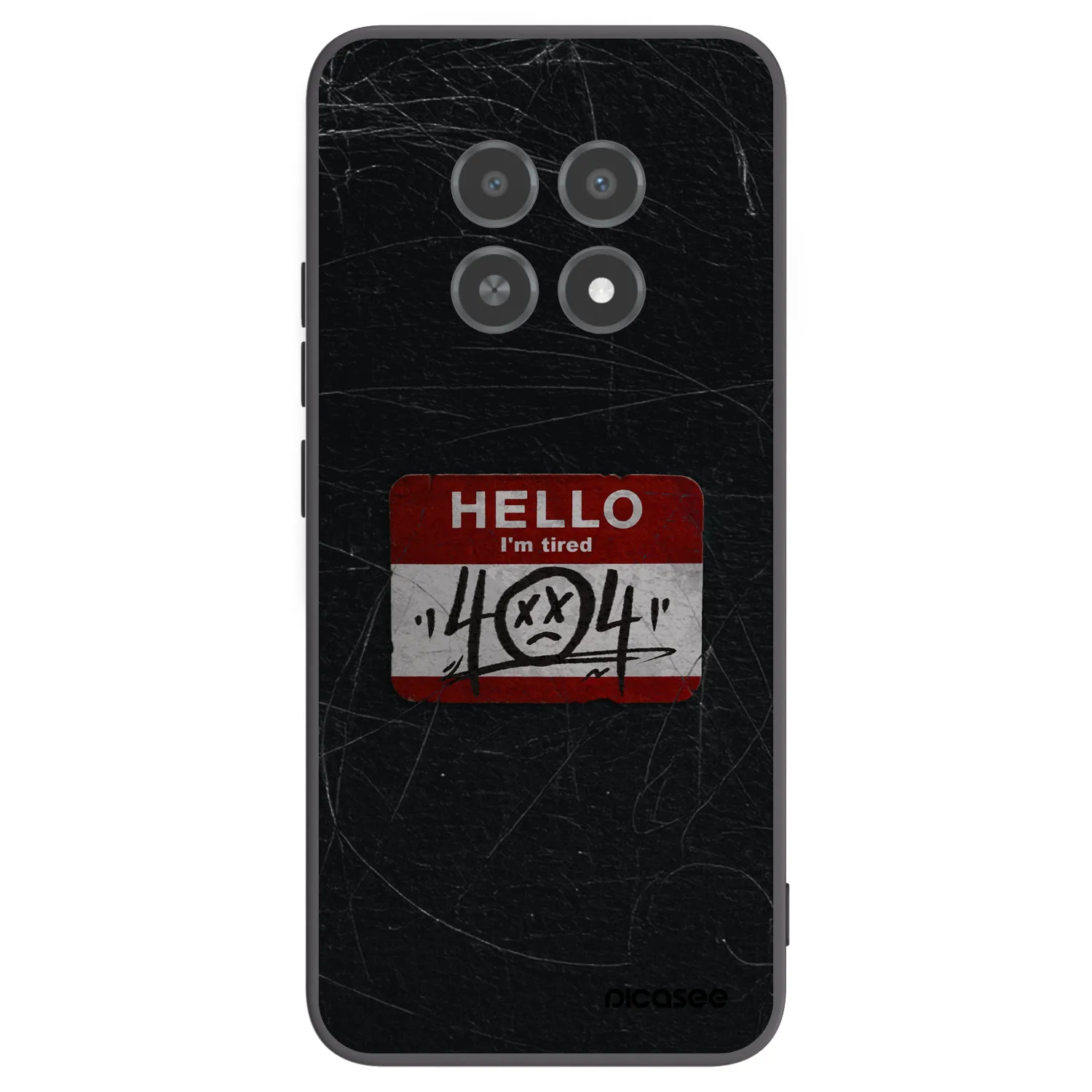Picasee silikónový čierny obal pre Realme 12X - HELLO 404