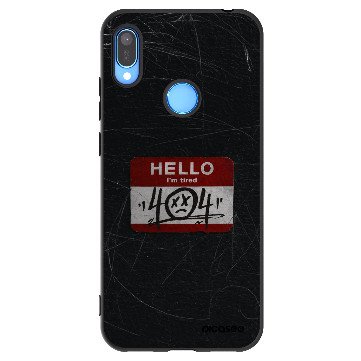 Picasee silikónový čierny obal pre Huawei Y6 2019 - HELLO 404