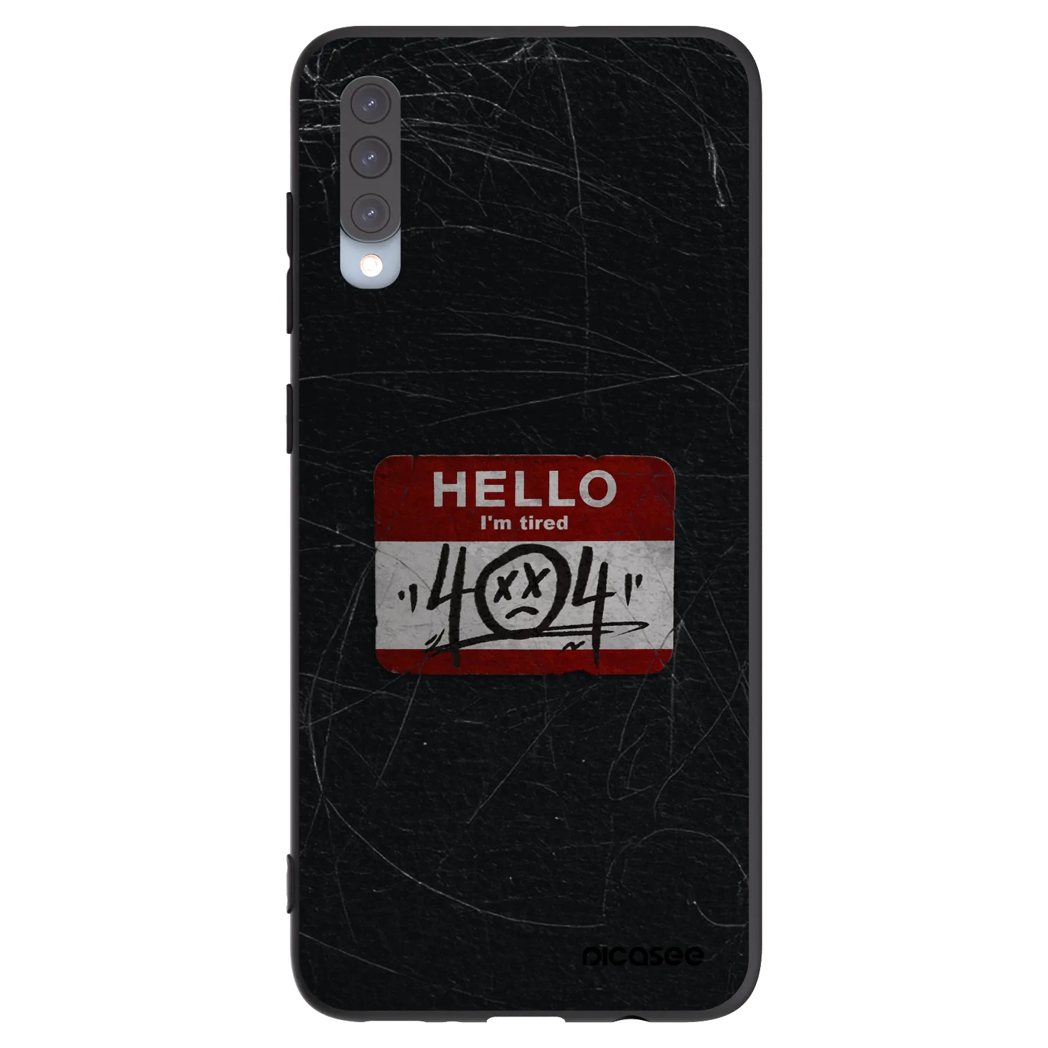Picasee silikónový čierny obal pre Samsung Galaxy A70 A705F - HELLO 404