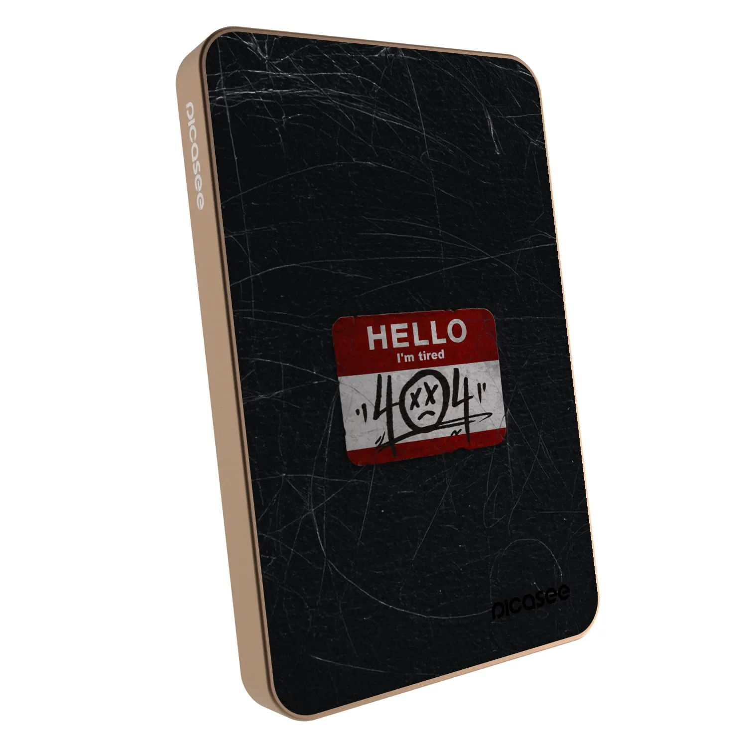 Picasee Powerbanka s MagSafe 5 000 mAh Zlatá - HELLO 404