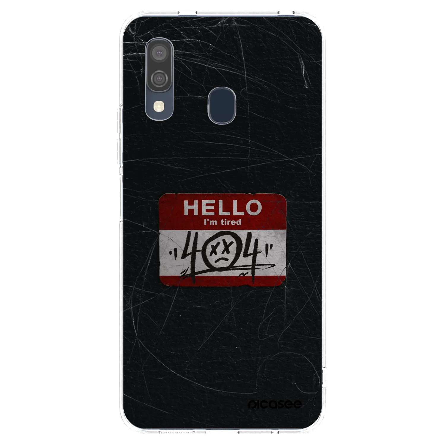 Picasee silikónový prehľadný obal pre Samsung Galaxy A40 A405F - HELLO 404