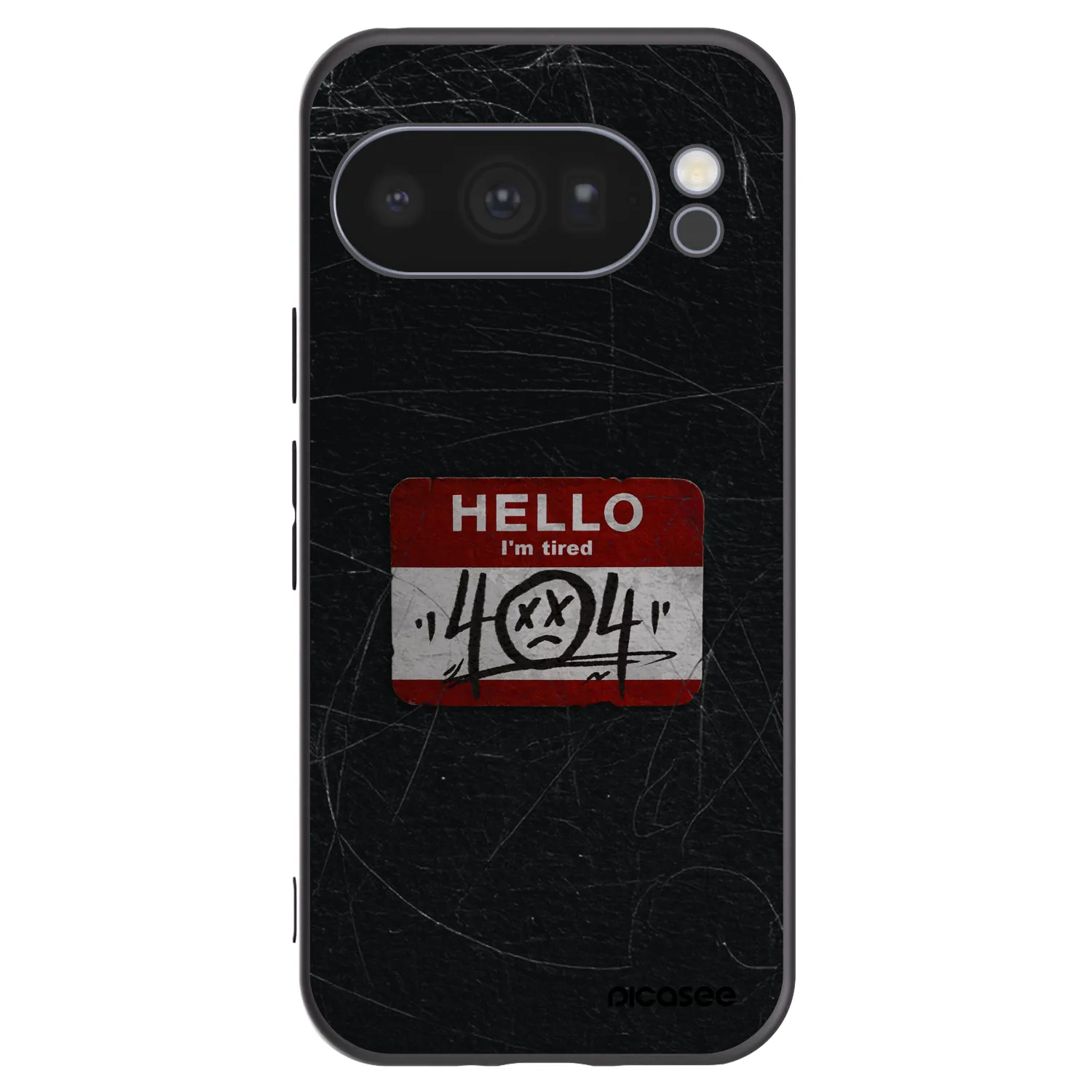 Picasee silikónový čierny obal pre Google Pixel 10 Pro - HELLO 404