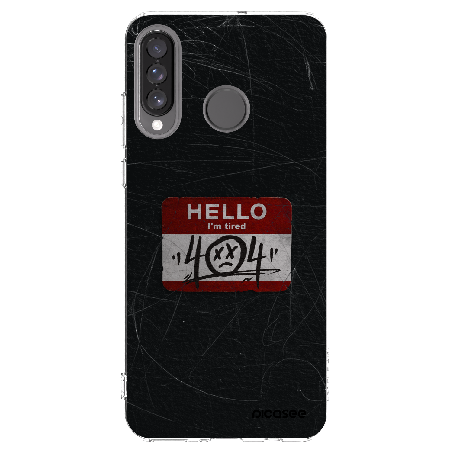 Picasee silikónový prehľadný obal pre Huawei P30 Lite - HELLO 404