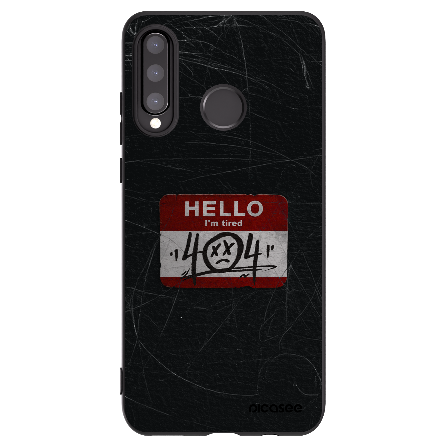 Picasee silikónový čierny obal pre Huawei P30 Lite - HELLO 404