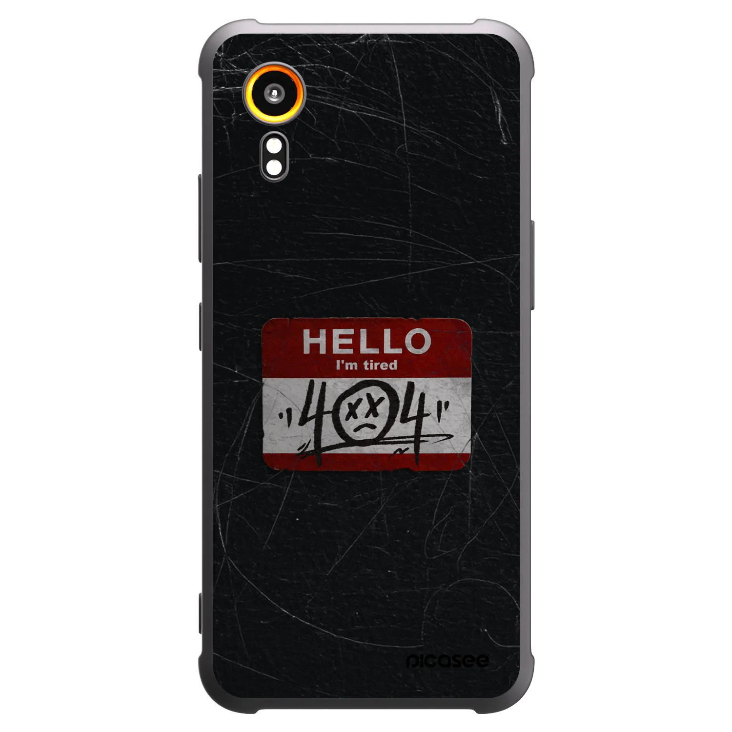 Picasee silikónový čierny obal pre Samsung Galaxy Xcover 7 - HELLO 404