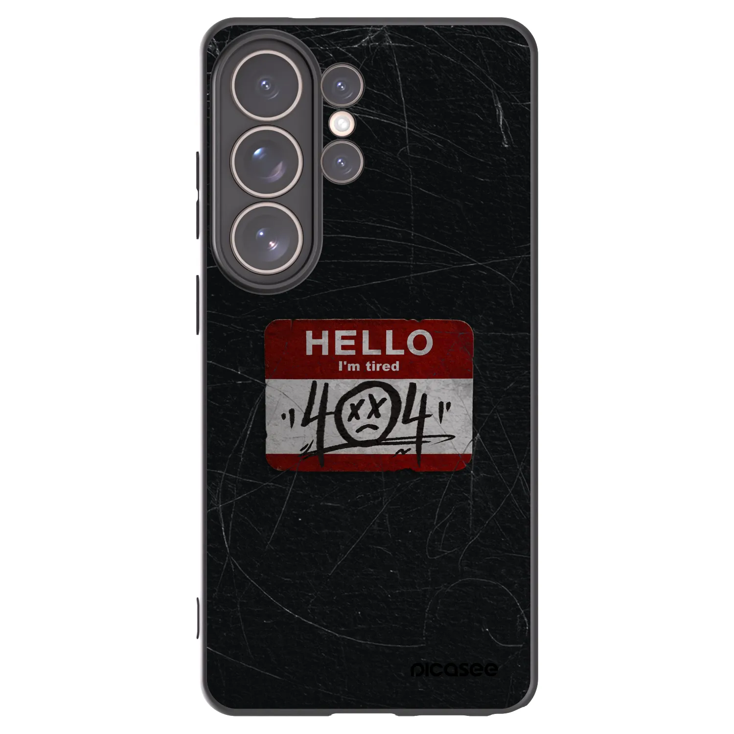 Picasee silikónový čierny obal pre Samsung Galaxy S26 Ultra - HELLO 404