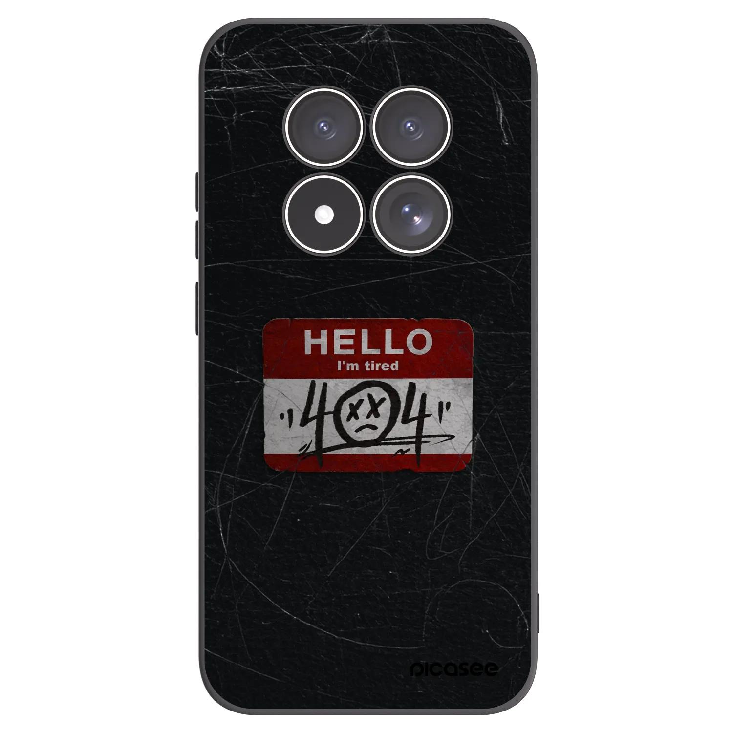Picasee silikónový čierny obal pre Xiaomi Redmi Note 15 Pro 5G - HELLO 404