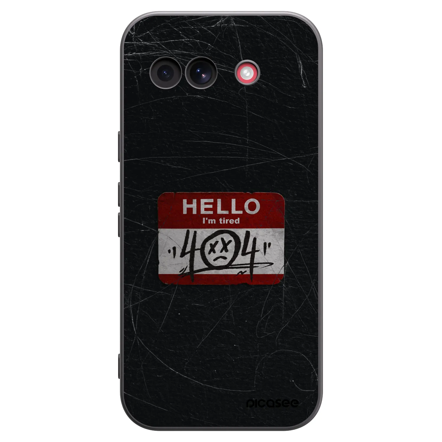 Picasee silikónový čierny obal pre Google Pixel 10a - HELLO 404
