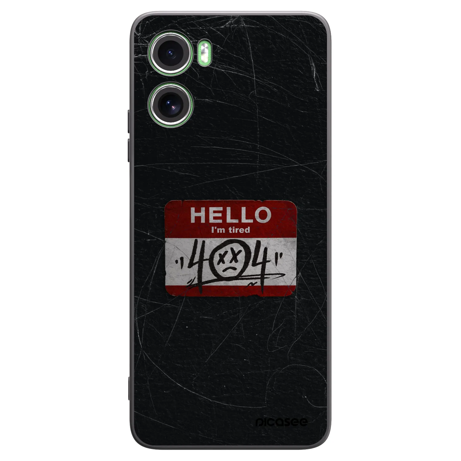 Picasee silikónový čierny obal pre Motorola Moto G06 - HELLO 404
