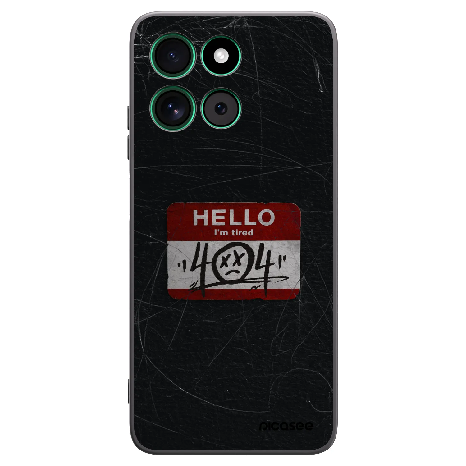 Picasee silikónový čierny obal pre Motorola Moto G57 Power - HELLO 404