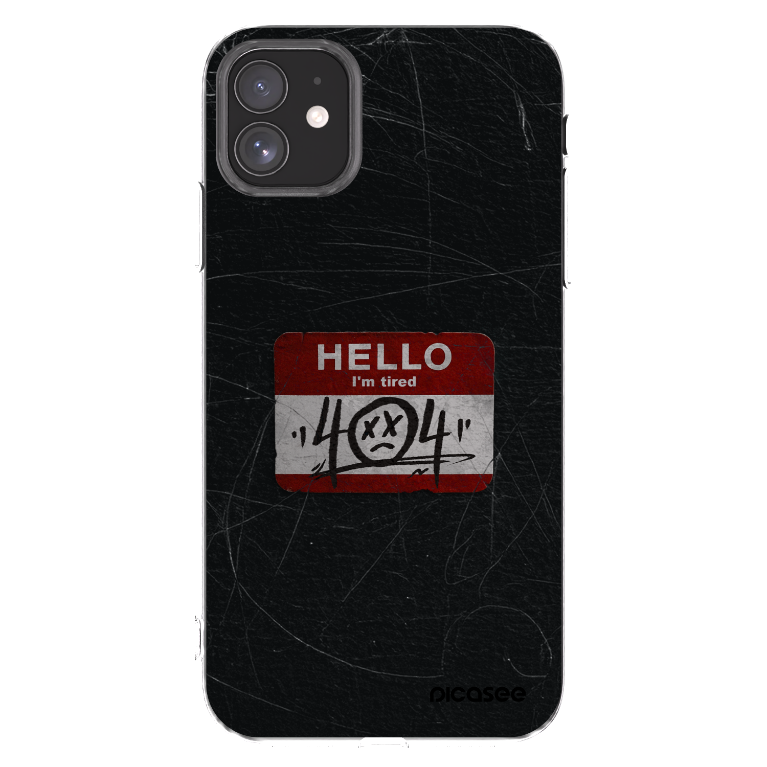 Picasee silikónový prehľadný obal pre Apple iPhone 11 - HELLO 404