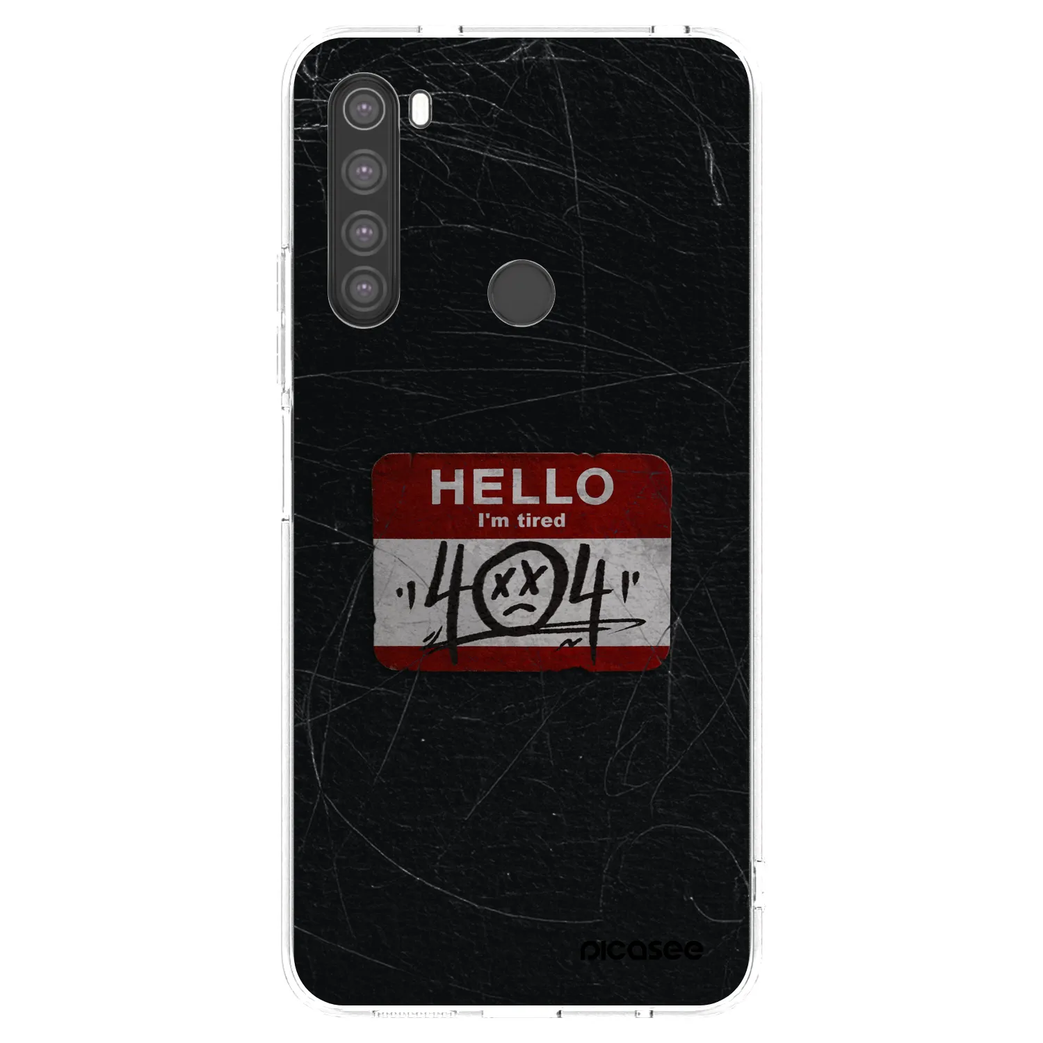 Picasee silikónový prehľadný obal pre Xiaomi Redmi Note 8 - HELLO 404