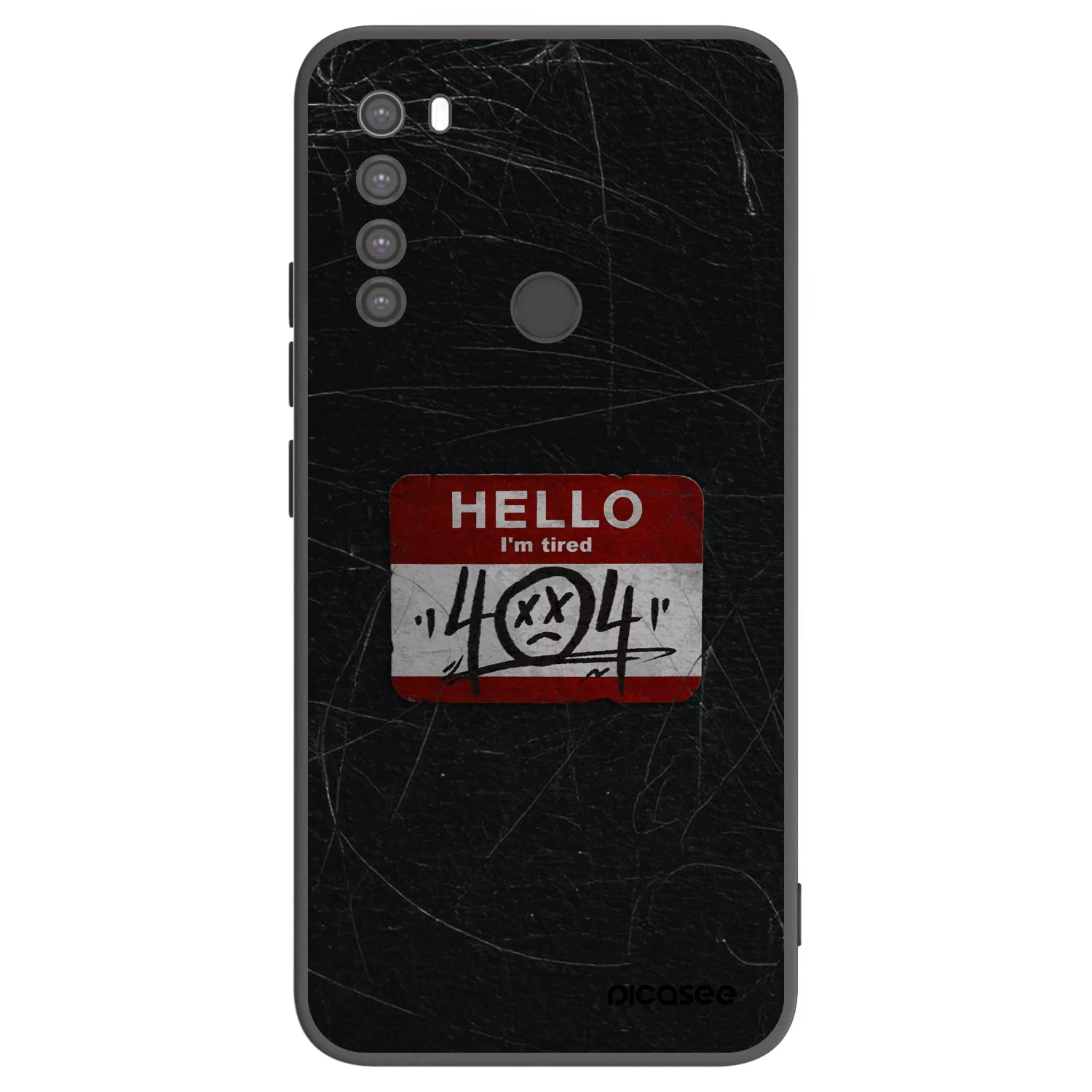 Picasee silikónový čierny obal pre Xiaomi Redmi Note 8 - HELLO 404