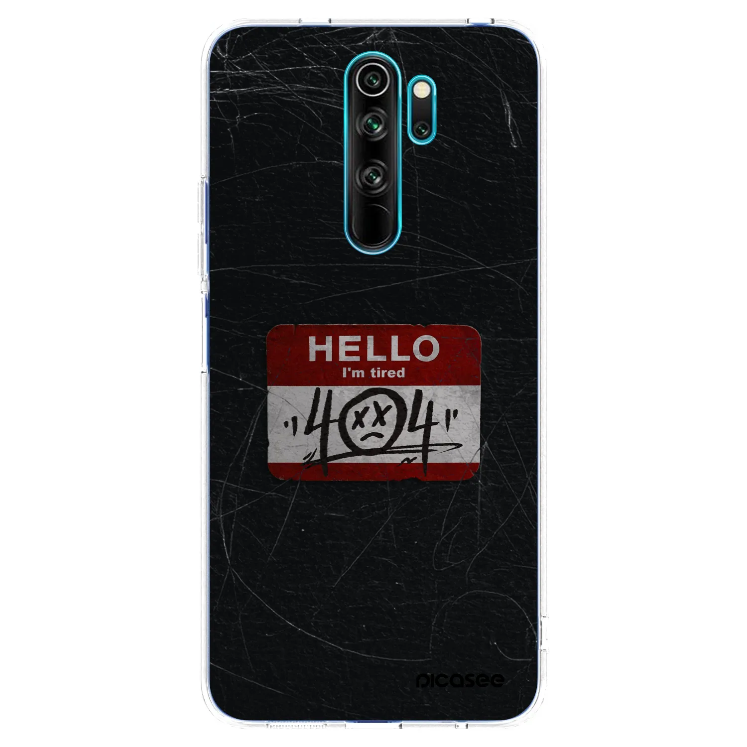Picasee silikónový prehľadný obal pre Xiaomi Redmi Note 8 Pro - HELLO 404