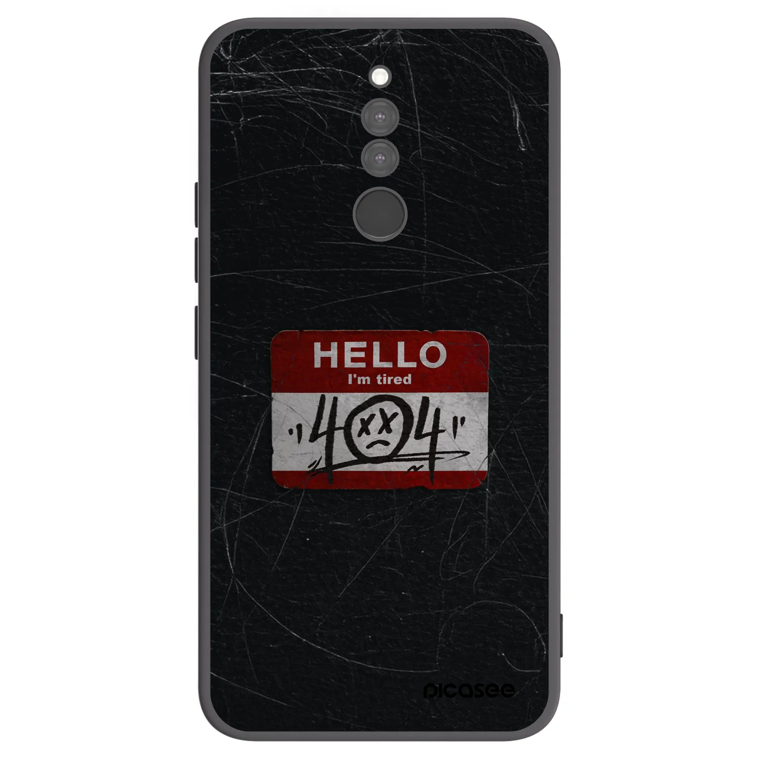 Picasee silikónový čierny obal pre Xiaomi Redmi 8 - HELLO 404