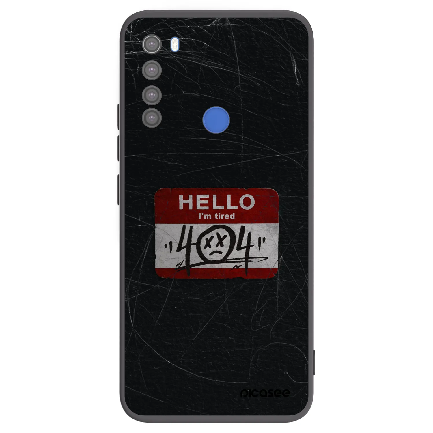 Picasee silikónový čierny obal pre Xiaomi Redmi Note 8T - HELLO 404
