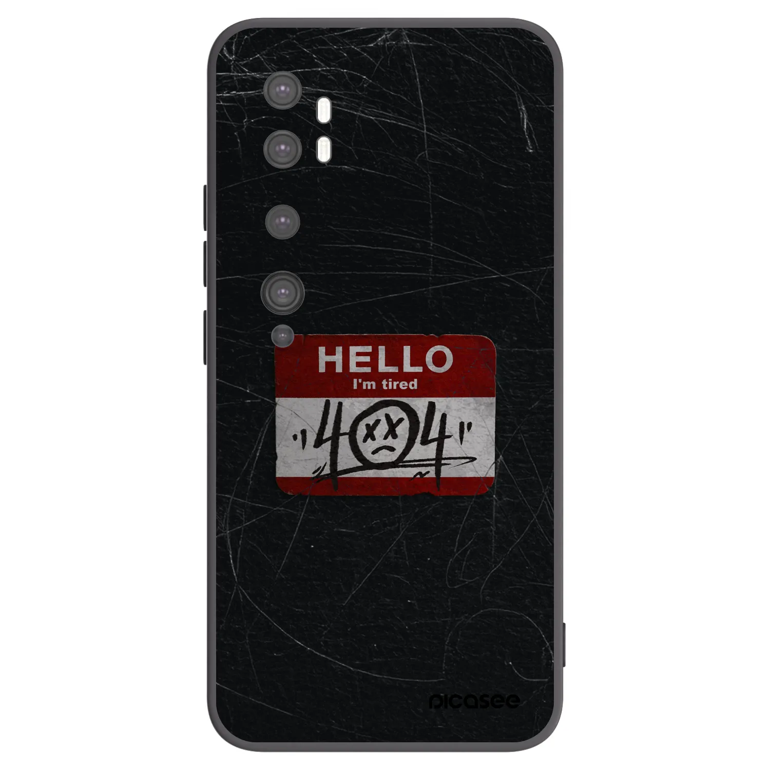 Picasee silikónový čierny obal pre Xiaomi Mi Note 10 (Pro) - HELLO 404