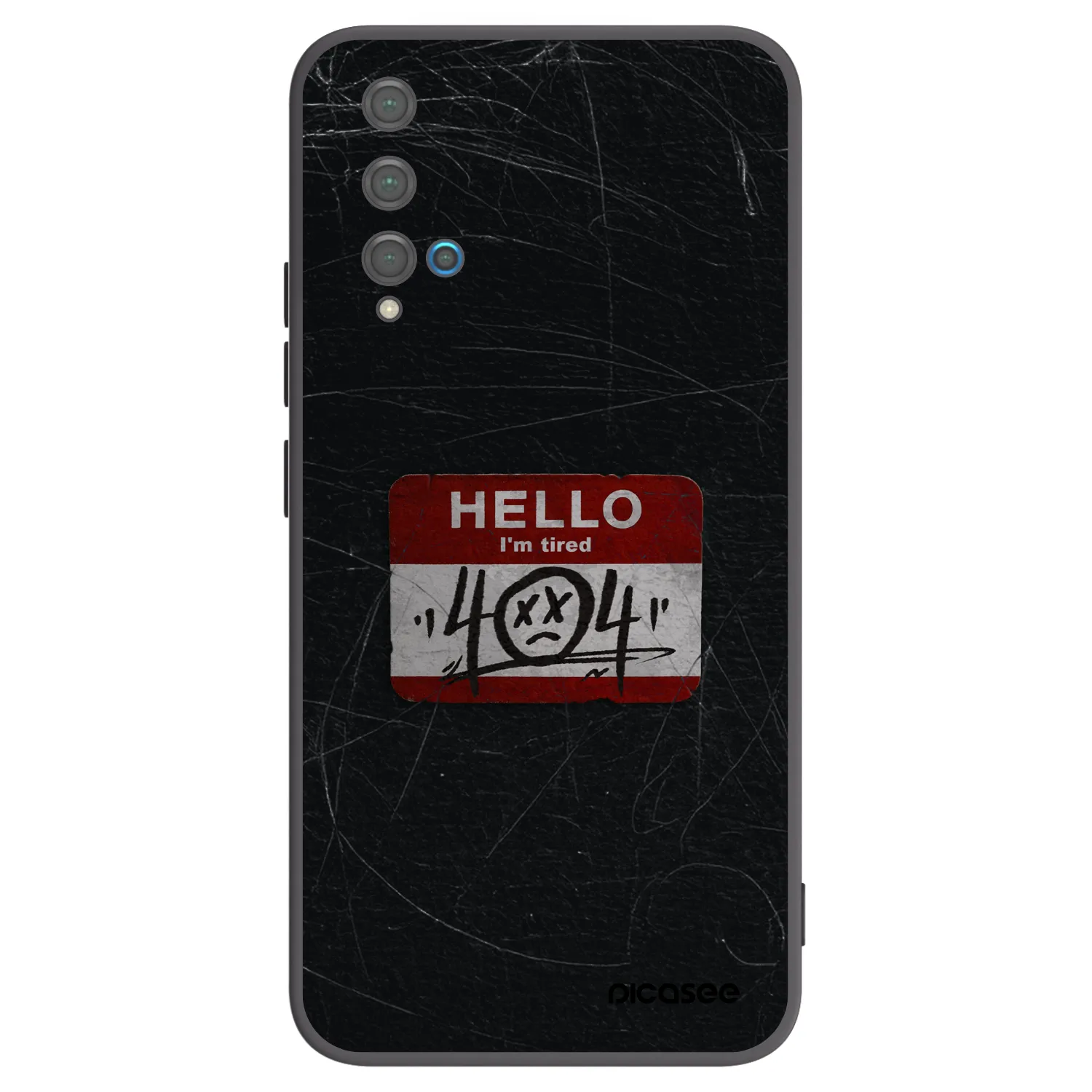 Picasee silikónový čierny obal pre Huawei Nova 5T - HELLO 404