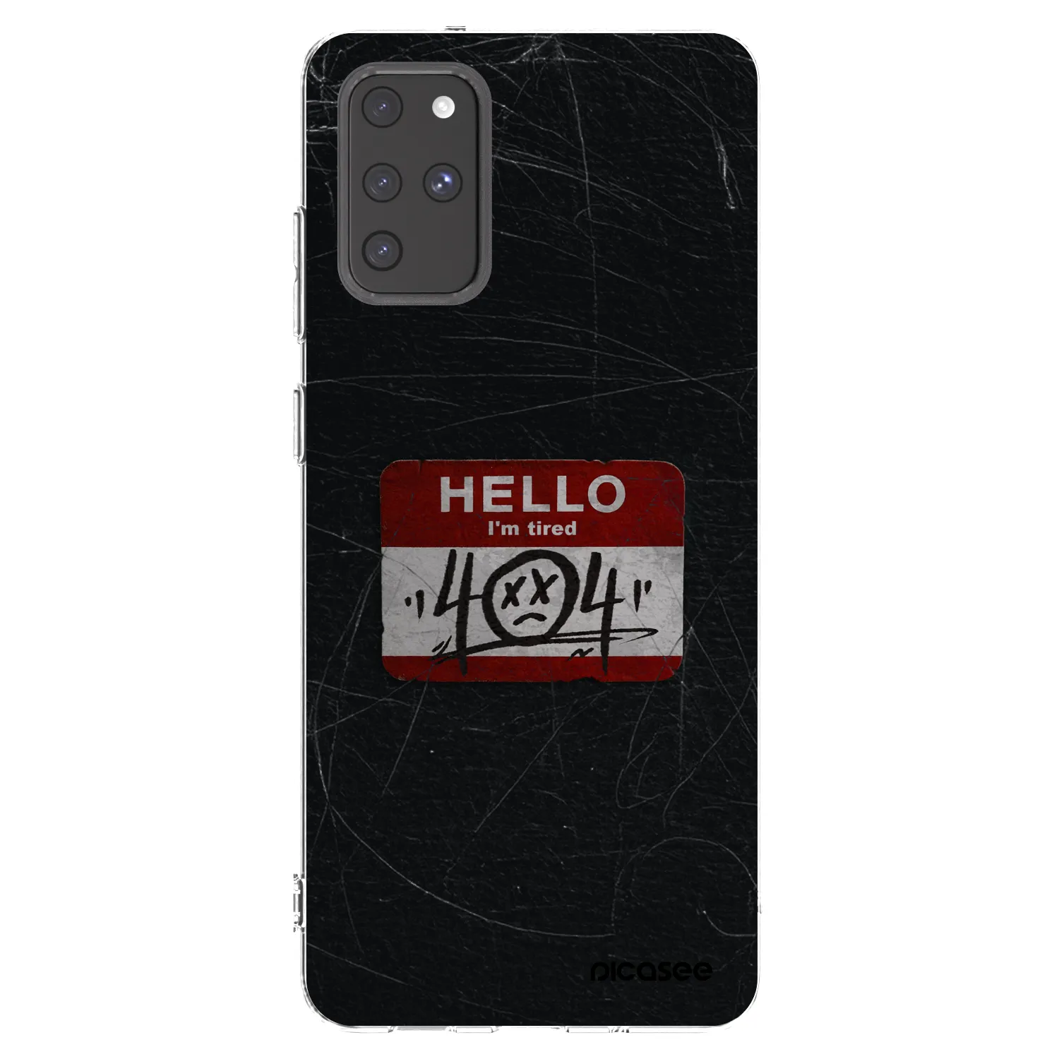 Picasee silikónový prehľadný obal pre Samsung Galaxy S20+ G985F - HELLO 404