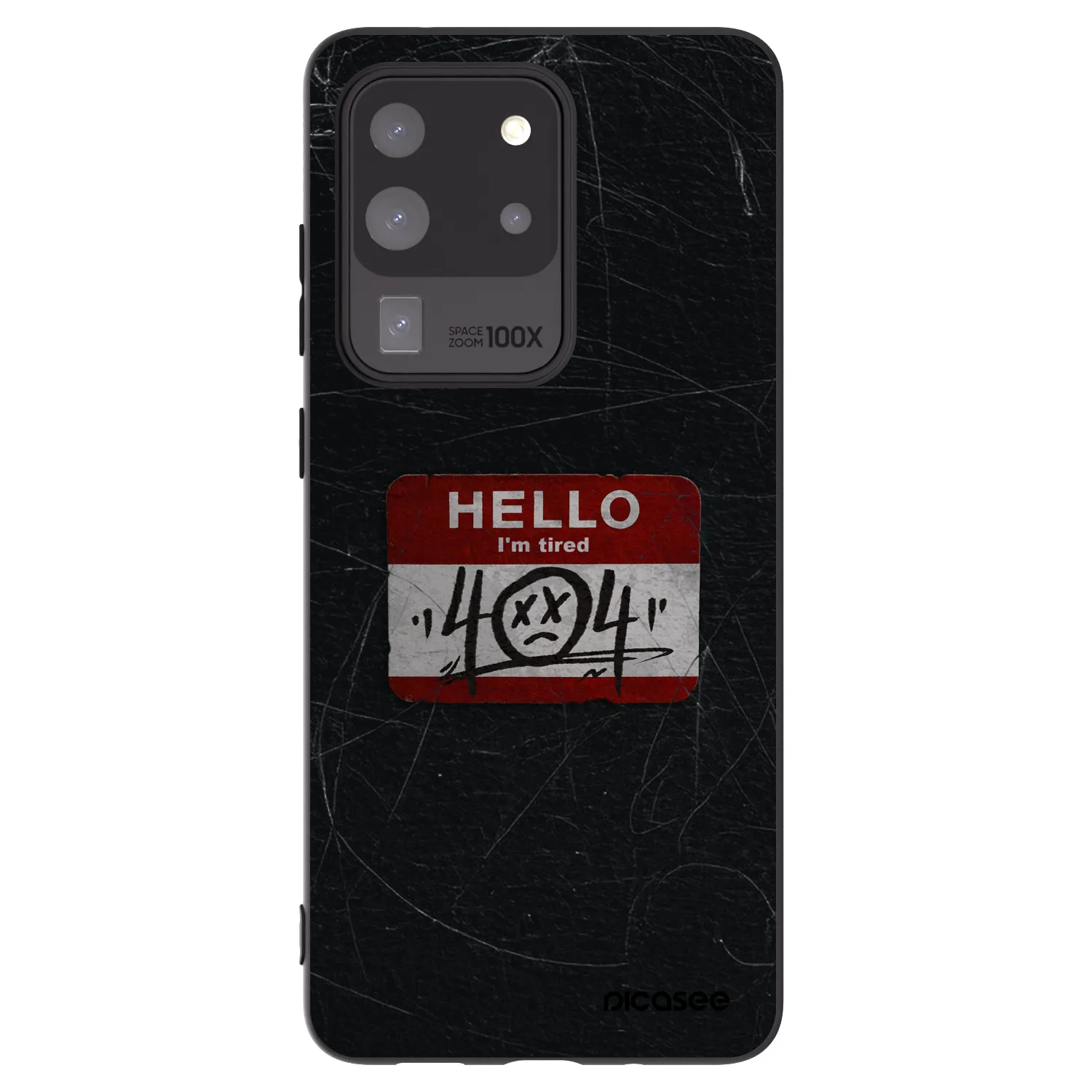 Picasee silikónový čierny obal pre Samsung Galaxy S20 Ultra 5G G988F - HELLO 404