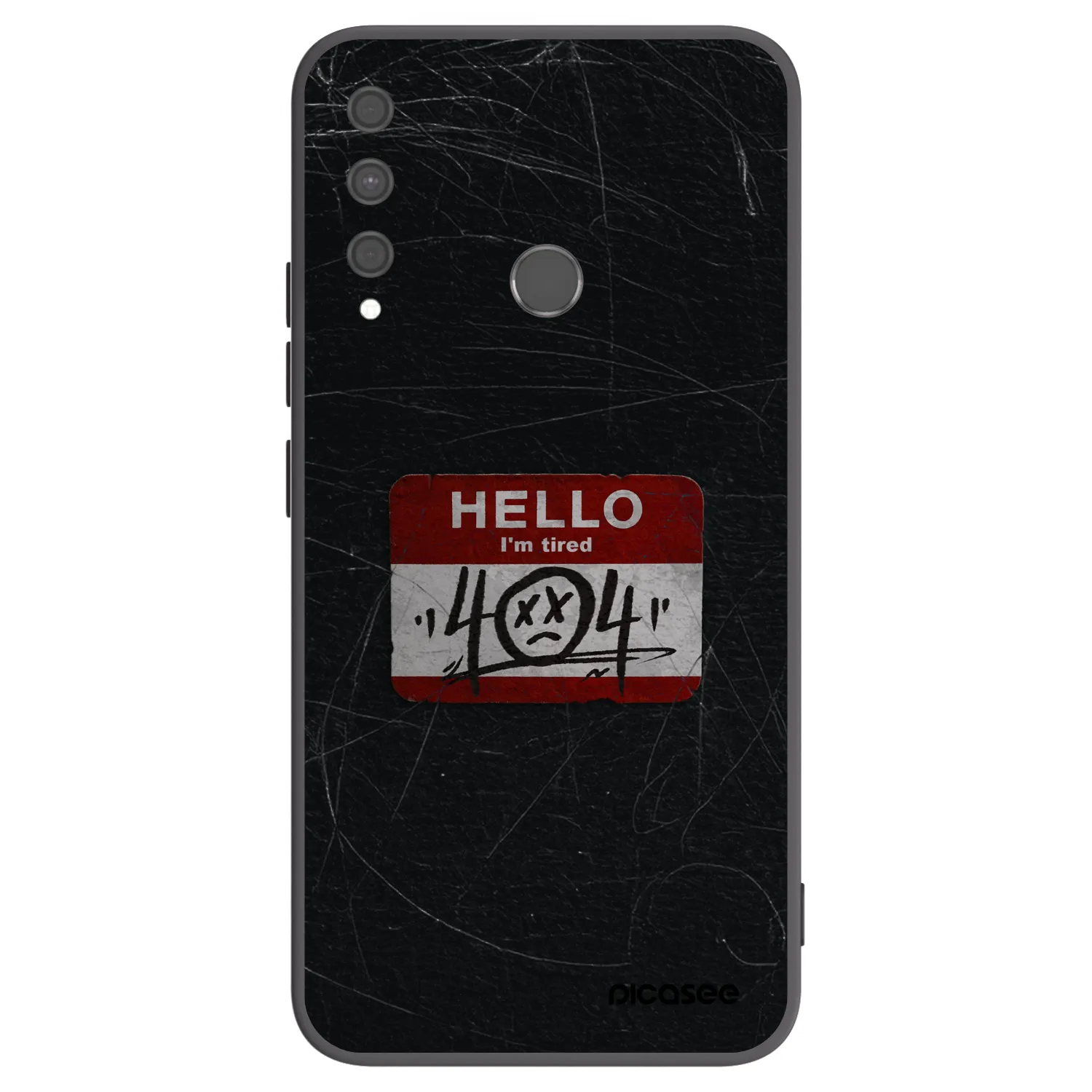 Picasee silikónový čierny obal pre Huawei P40 Lite E - HELLO 404