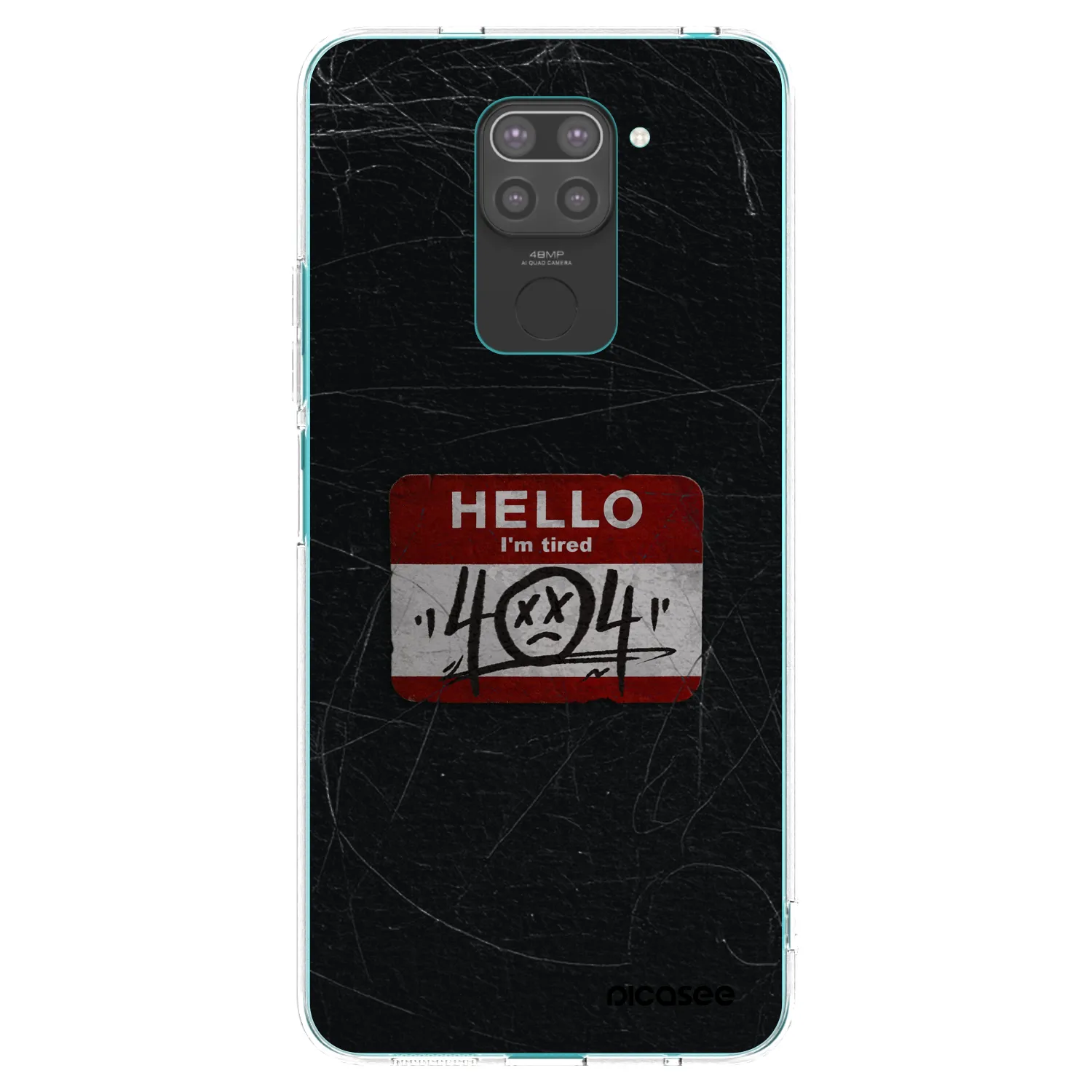 Picasee silikónový čierny obal pre Xiaomi Redmi Note 9 - HELLO 404