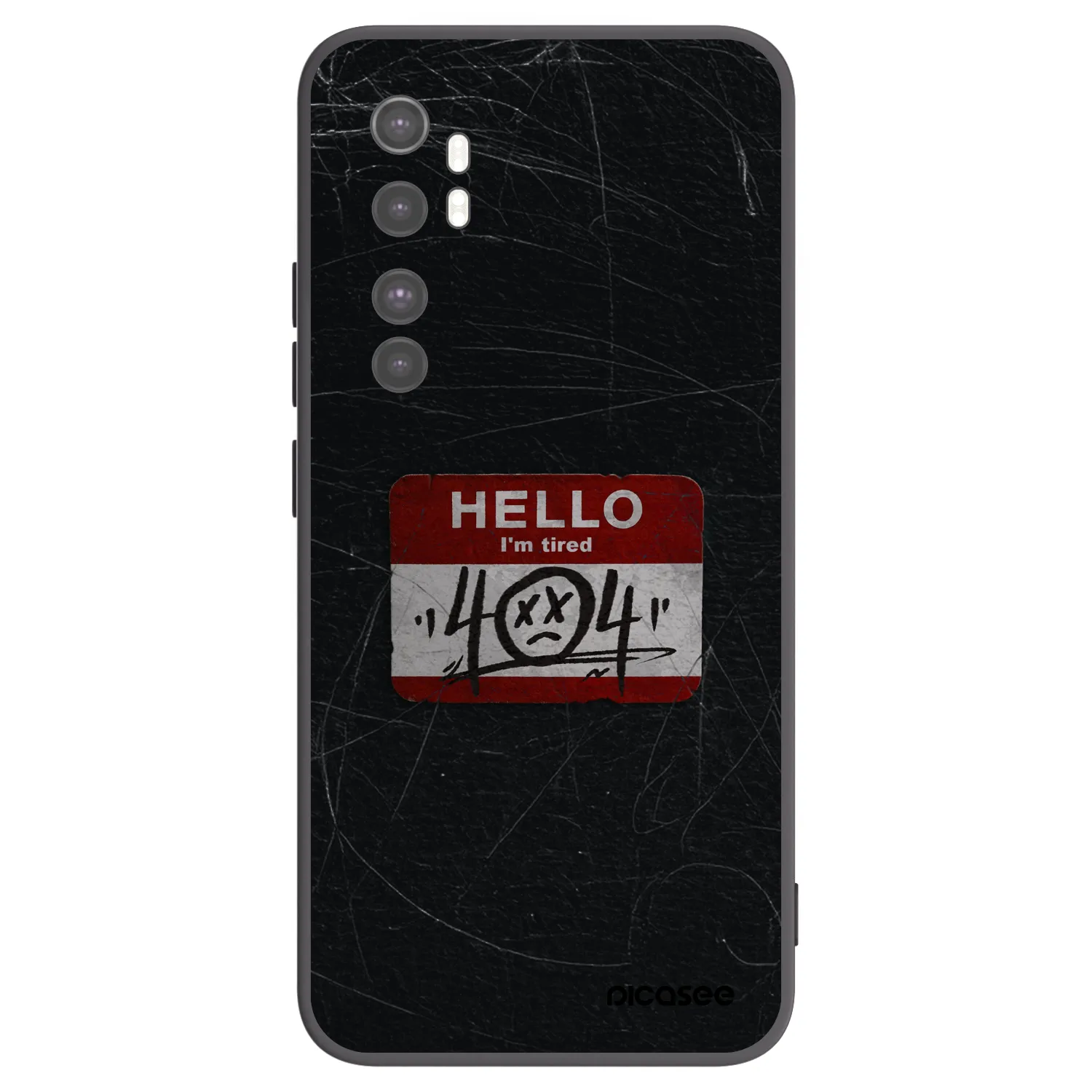 Picasee silikónový čierny obal pre Xiaomi Mi Note 10 Lite - HELLO 404