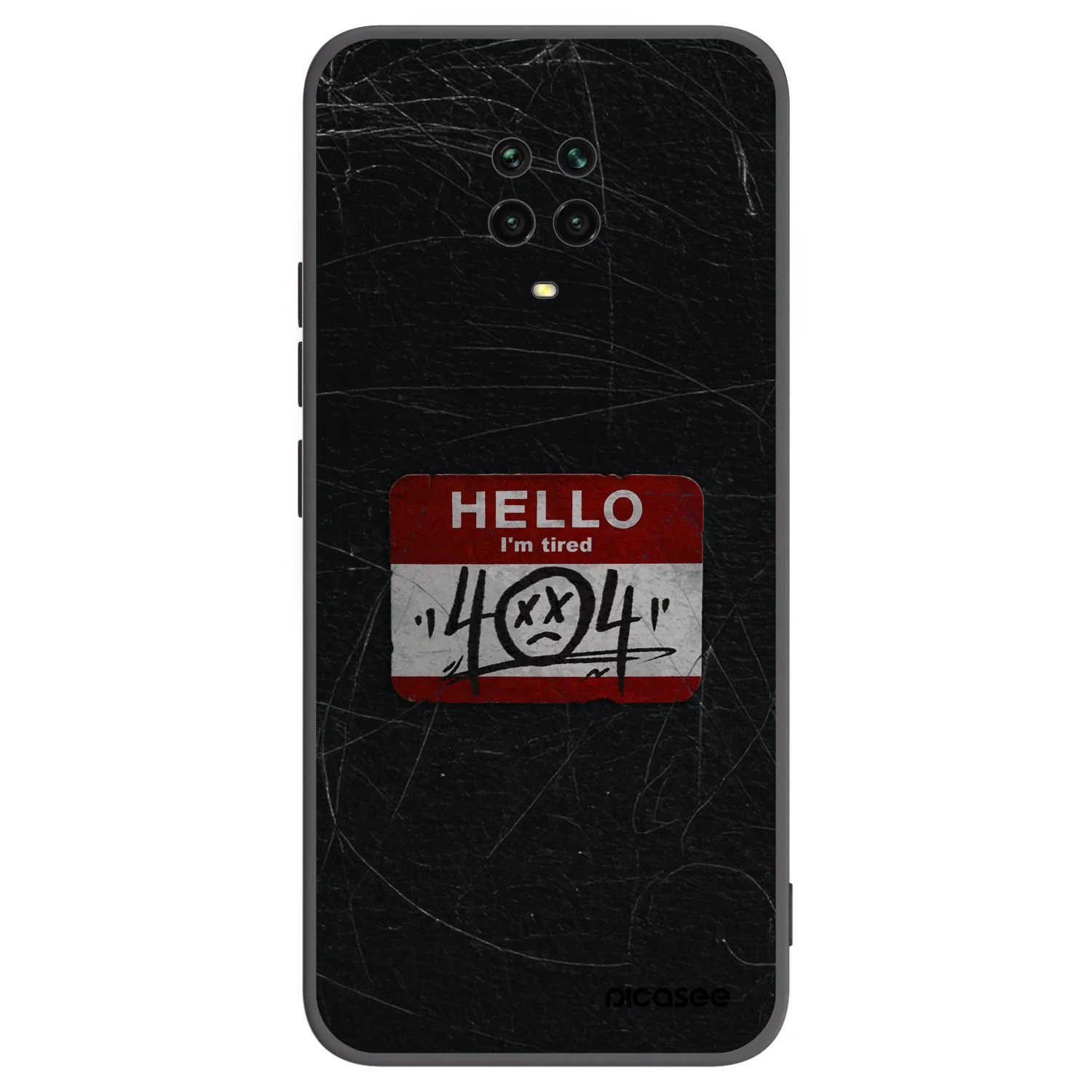 Picasee silikónový čierny obal pre Xiaomi Redmi Note 9S - HELLO 404