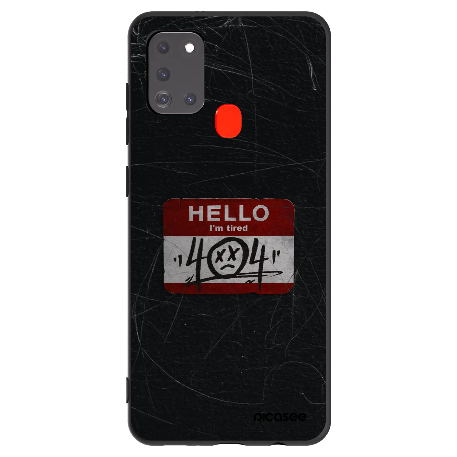 Picasee silikónový čierny obal pre Samsung Galaxy A21s - HELLO 404