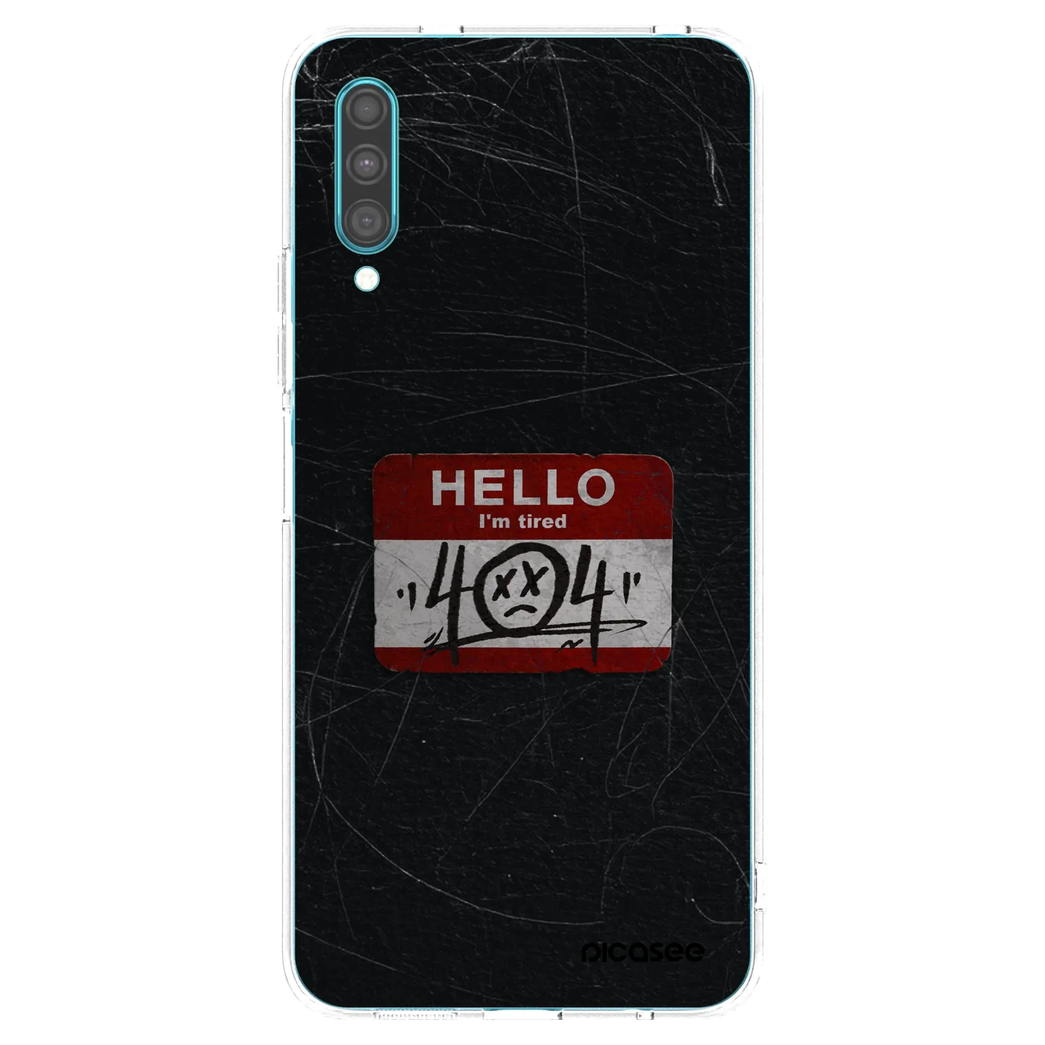Picasee silikónový prehľadný obal pre Samsung Galaxy A30s A307F - HELLO 404