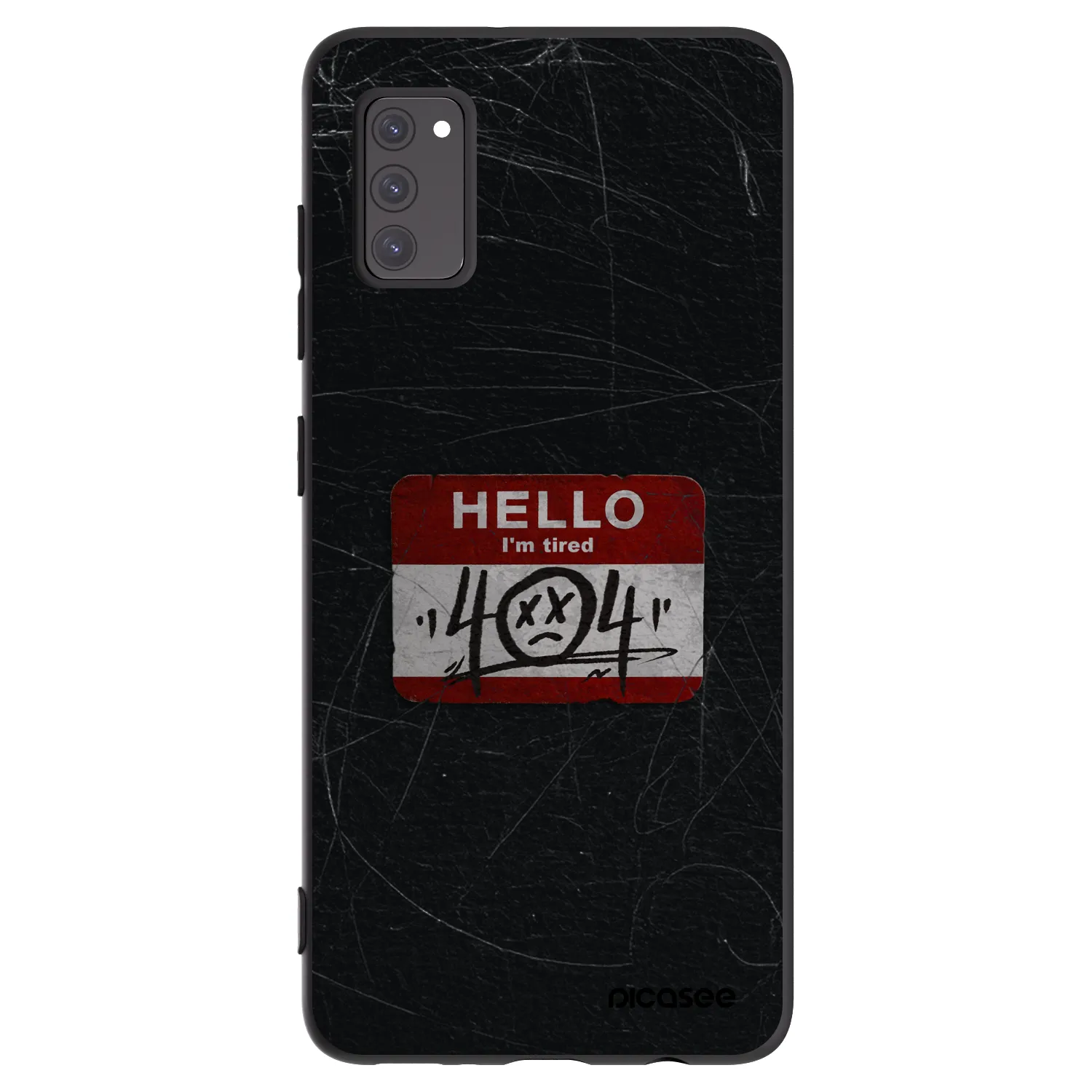 Picasee silikónový čierny obal pre Samsung Galaxy A41 A415F - HELLO 404