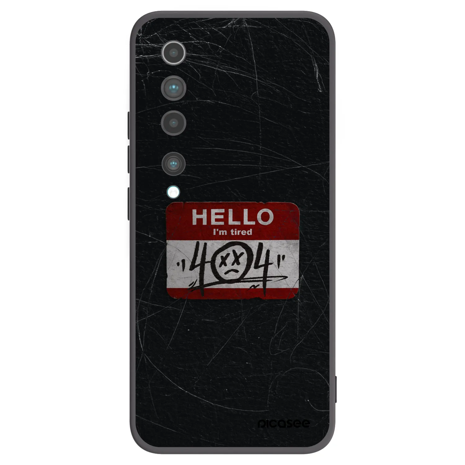 Picasee silikónový čierny obal pre Xiaomi Mi 10 - HELLO 404