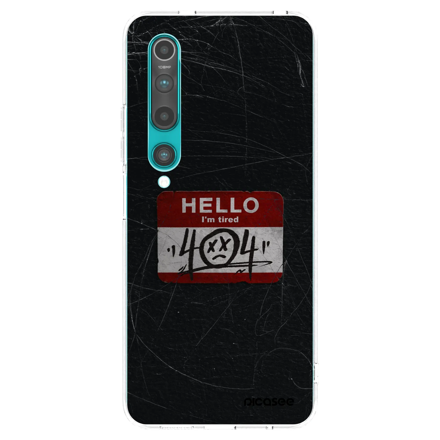 Picasee silikónový prehľadný obal pre Xiaomi Mi 10 - HELLO 404