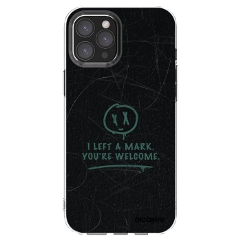 Picasee silikónový prehľadný obal pre Apple iPhone 12 Pro Max - LEFT A MARK