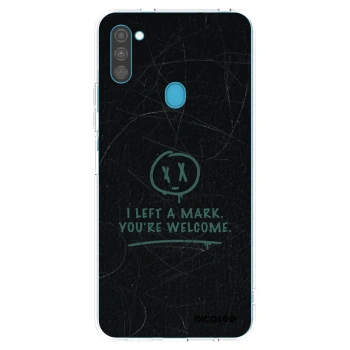 Picasee silikónový prehľadný obal pre Samsung Galaxy M11 - LEFT A MARK
