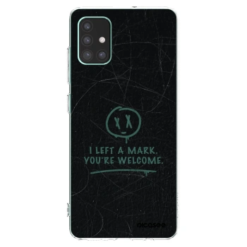Picasee silikónový prehľadný obal pre Samsung Galaxy M51 M515F - LEFT A MARK