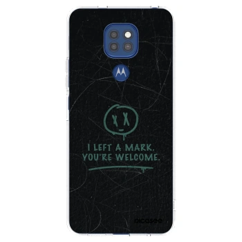 Picasee silikónový prehľadný obal pre Motorola Moto G9 Play - LEFT A MARK