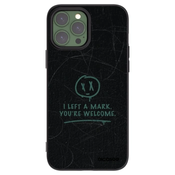 Picasee silikónový čierny obal pre Apple iPhone 13 Pro Max - LEFT A MARK