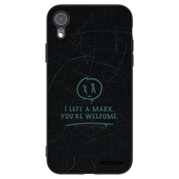 Picasee silikónový čierny obal pre Apple iPhone XR - LEFT A MARK