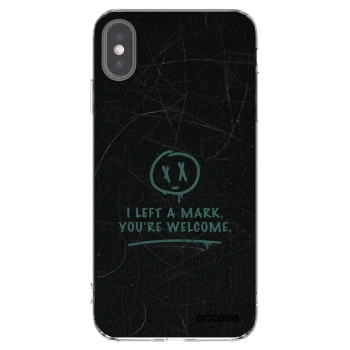 Picasee silikónový prehľadný obal pre Apple iPhone XS Max - LEFT A MARK