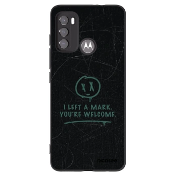 Picasee silikónový čierny obal pre Motorola Moto G60 - LEFT A MARK