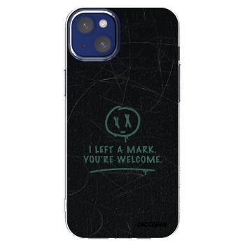 Picasee silikónový prehľadný obal pre Apple iPhone 14 Plus - LEFT A MARK