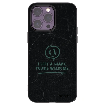 Picasee silikónový čierny obal pre Apple iPhone 14 Pro Max - LEFT A MARK