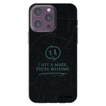 Picasee silikónový prehľadný obal pre Apple iPhone 14 Pro Max - LEFT A MARK