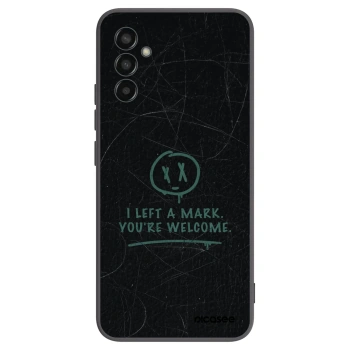 Picasee silikónový čierny obal pre Samsung Galaxy M13 M135F - LEFT A MARK