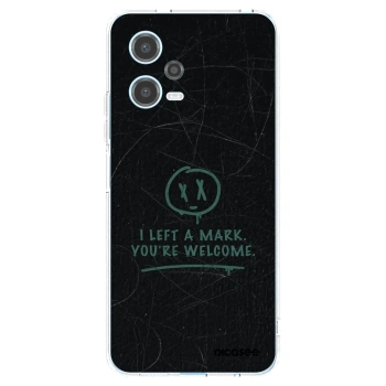 Picasee silikónový prehľadný obal pre Xiaomi Redmi Note 12 5G - LEFT A MARK
