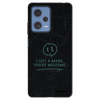 Picasee silikónový čierny obal pre Xiaomi Redmi Note 12 Pro 5G - LEFT A MARK