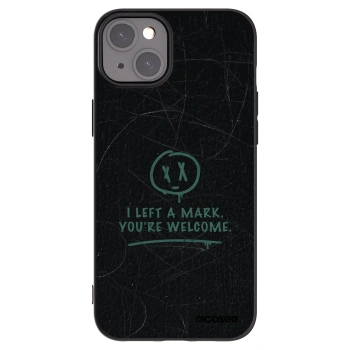 Picasee silikónový čierny obal pre Apple iPhone 15 Plus - LEFT A MARK