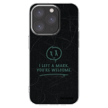 Picasee silikónový prehľadný obal pre Apple iPhone 15 Pro - LEFT A MARK