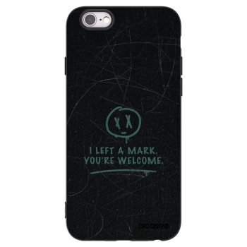 Picasee silikónový čierny obal pre Apple iPhone 6/6S - LEFT A MARK